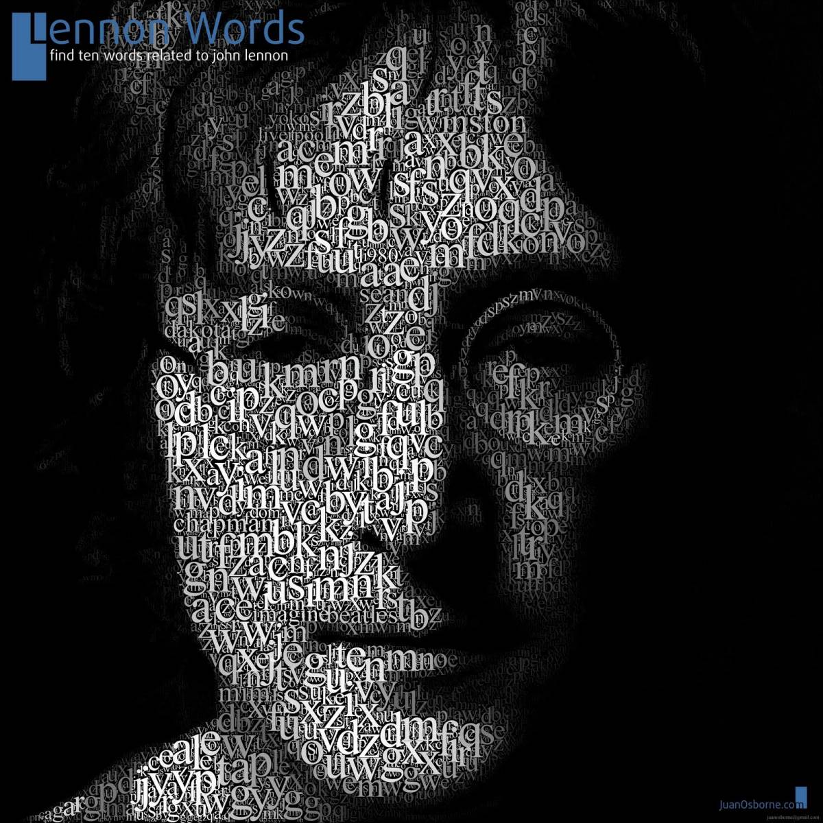 john lennon tyography