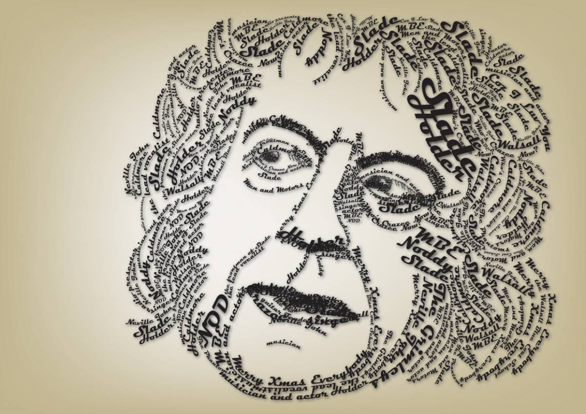 noddy holder typografic portrait